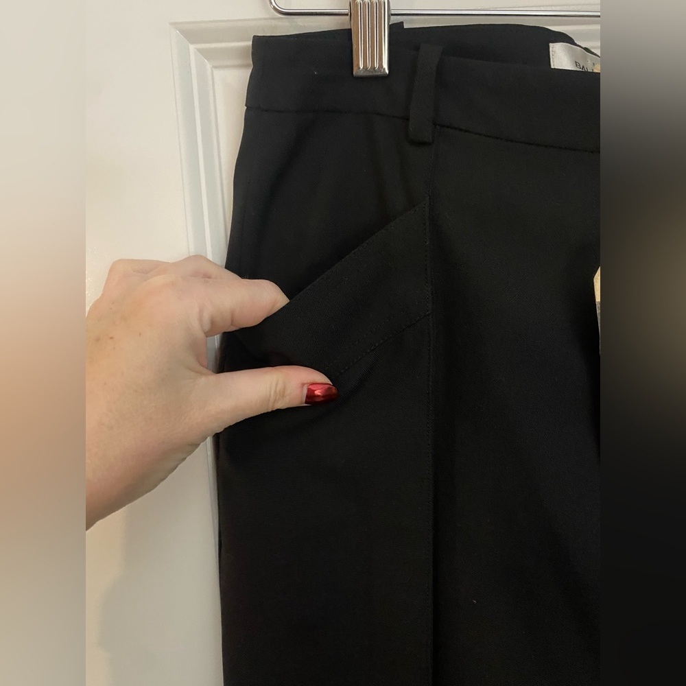 Le Dix Balenciaga Paris Straight Leg Trouser Pants in Black Size 38💕 - Picture 4 of 8